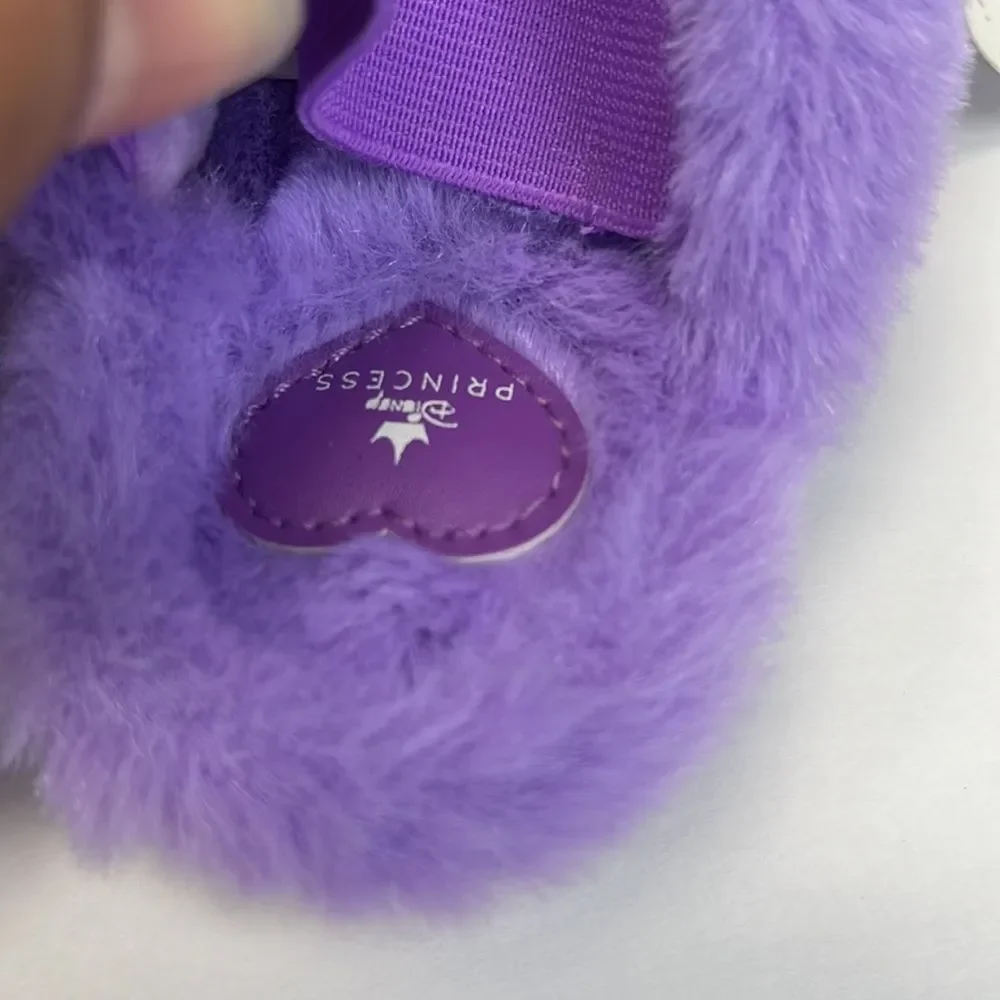 Disney Princess Toddler Girls Fuzzy Cozy Slippers